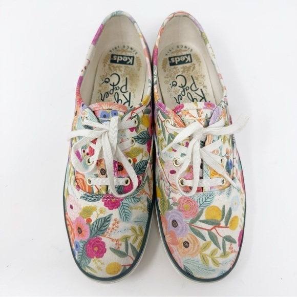 Keds Rifle Paper Co Floral Canvas Sneakers - Picture 3 of 9